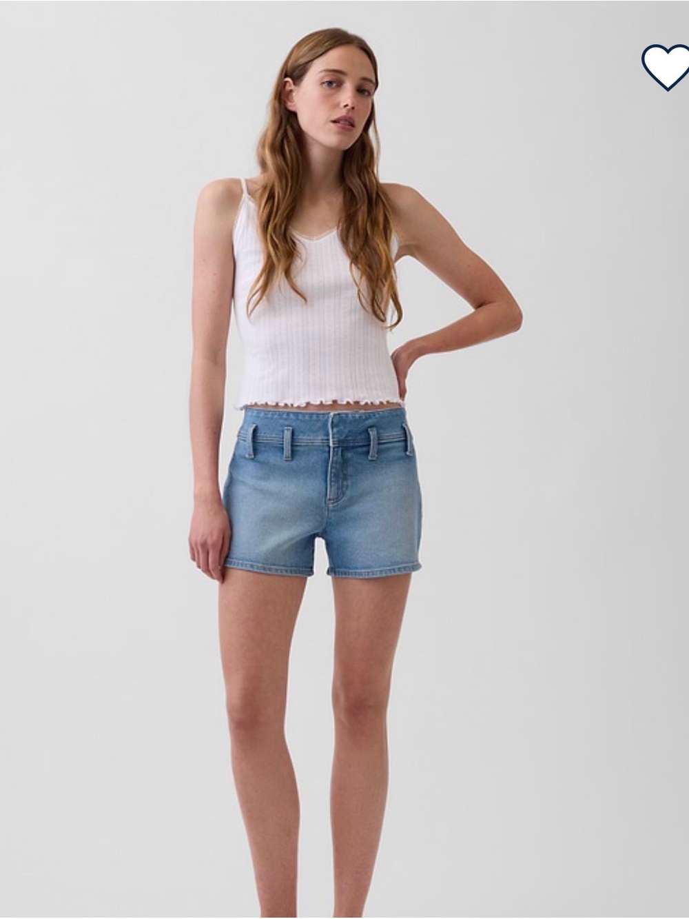 NWT Gap 2.5” low rise denim shorts